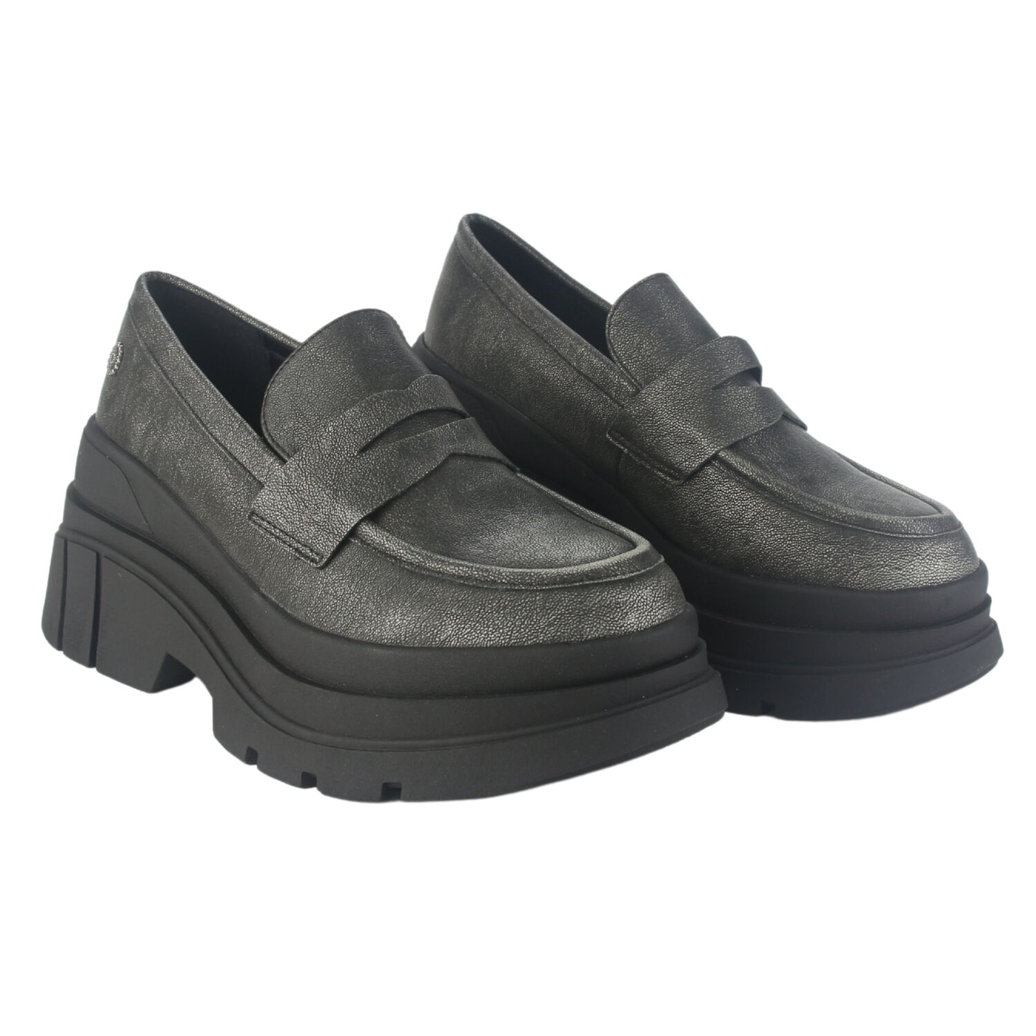 Mocasin Chalada Mujer Natirus-3 Plateado Casual image number 4.0