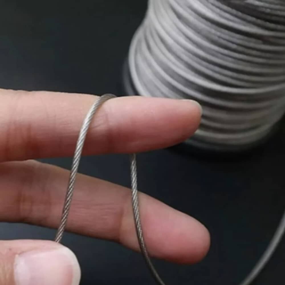 Piola Cable De Acero Galvanizado 3 Mm Rollo 100 Metros image number 2.0