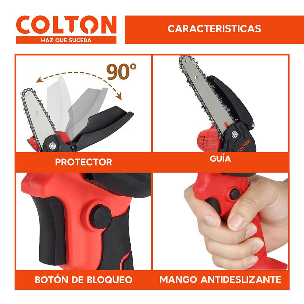 Sierra El&eacute;ctrica Colton 6 Pulgadas + 2 Bater&iacute;as image number 4.0