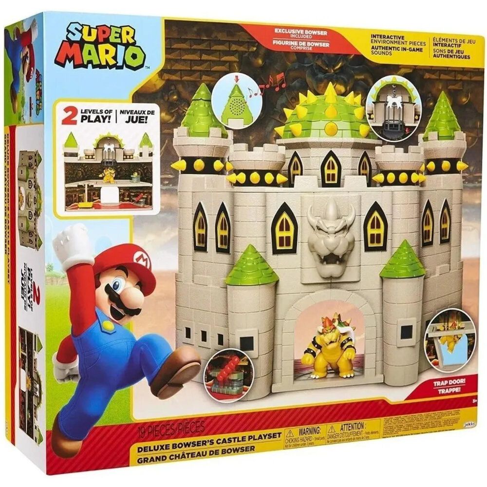 Juguete Escena Batalla Castillo De Bowser Mario Nintendo image number 2.0