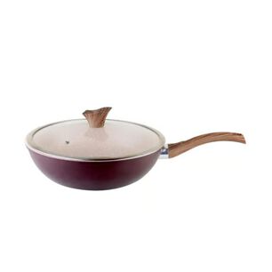 Wok Antiadherente Con Tapa 30cm Oak Stone Arte Andino