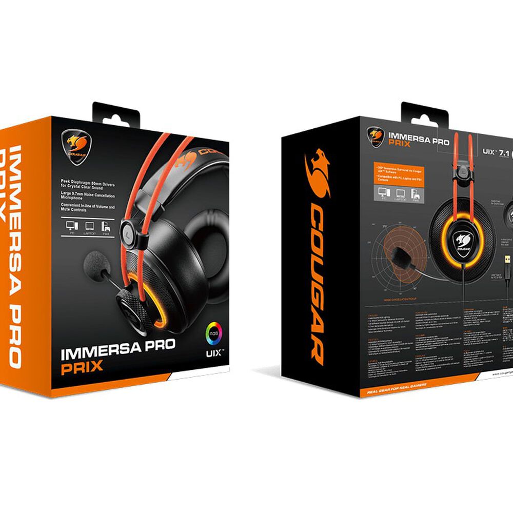 Audifono Cougar Immersa Pro Prix Rgb Usb 7.1 Multiplataforma image number 9.0