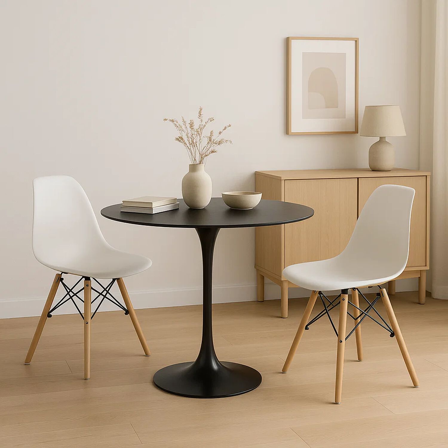 Mesa De Comedor Tulip 80cm - Negra image number 2.0