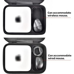 Funda Compatible Con Apple 2023 Mac Mini M2/mac Mini M1 Y Mac Mini, Organizador De Electr&oacute;nica Dura Para Accesorios - Negro