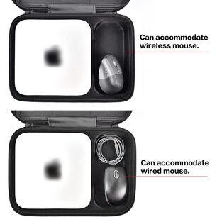 Funda Compatible Con Apple 2023 Mac Mini M2/mac Mini M1 Y Mac Mini, Organizador De Electr&oacute;nica Dura Para Accesorios - Negro
