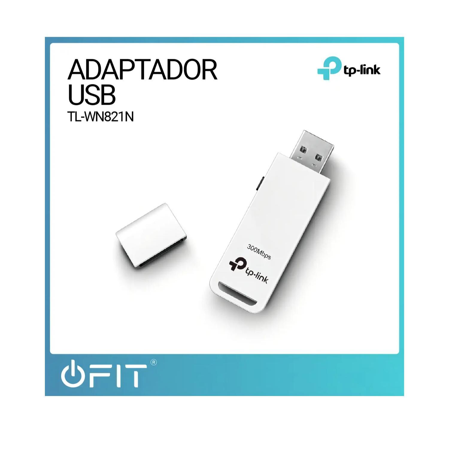 Adaptador Inalambrico Usb Wifi N 300mbps Tl-wn821n Tp-link image number 1.0