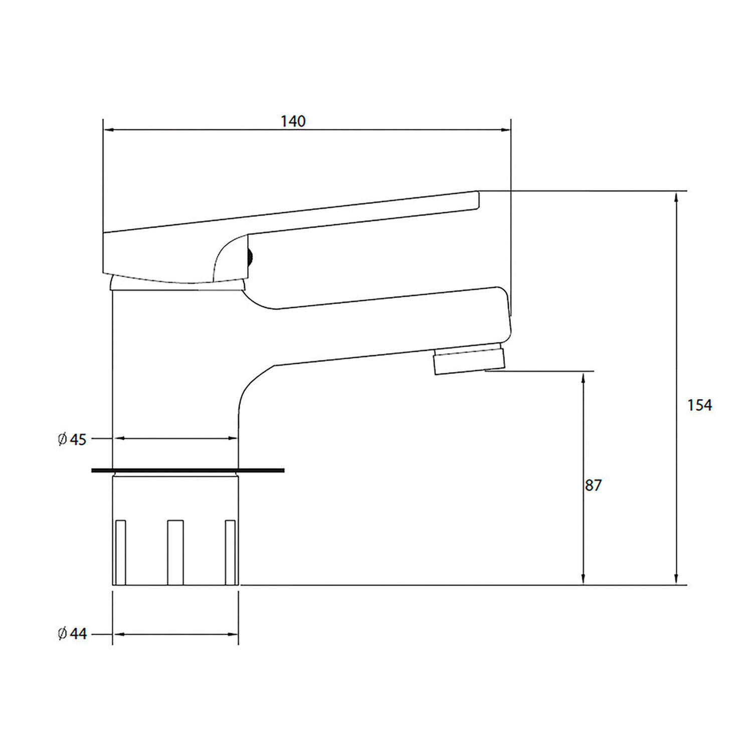 Monomando Llave Grifo Lavamanos Lavatorio Modelo Memphis Marca Pmb Cromado image number 4.0