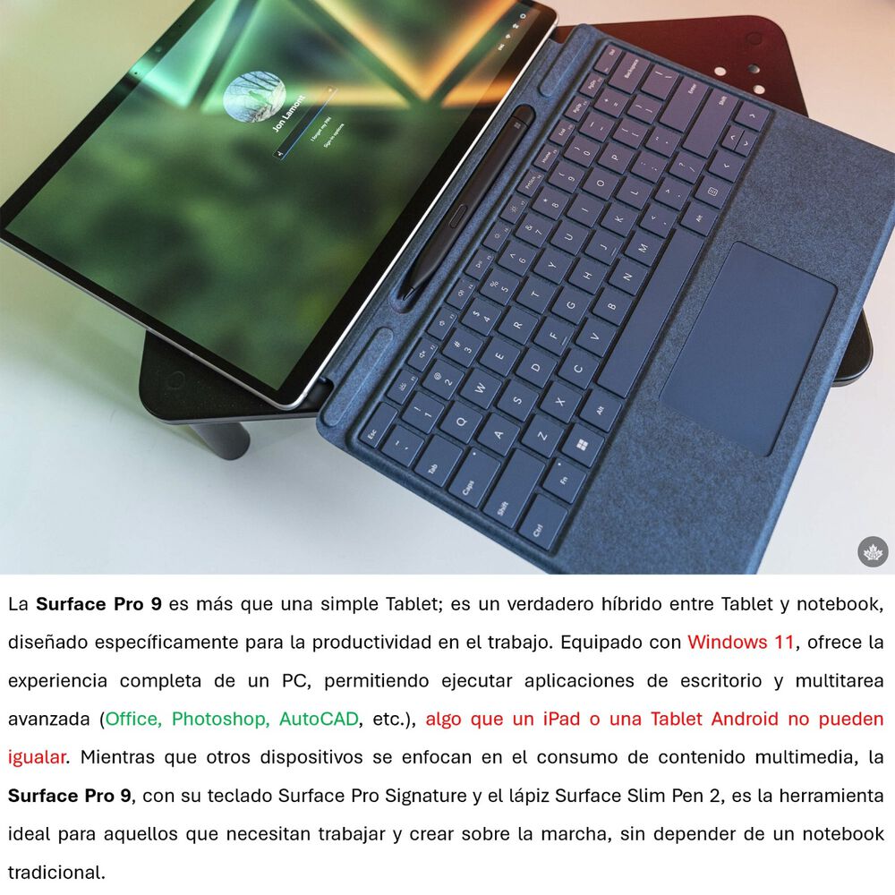 Surface Pro 9 + Teclado Y Lápiz - Tablet Y Notebook, Windows 11 image number 2.0