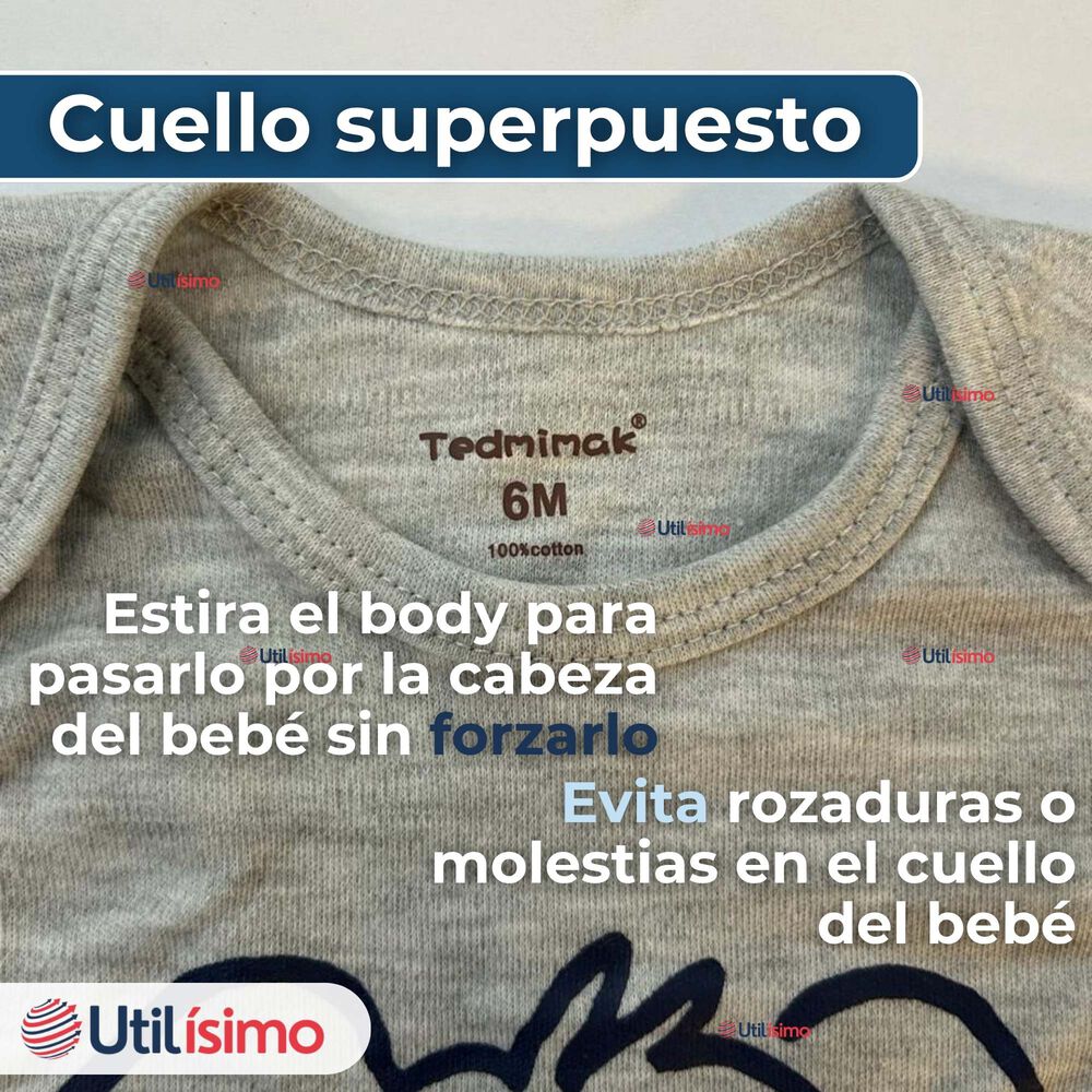 Pack 5 Bodys Niño Manga Corta Tedmimak 100% Algodón Loud But Cute image number 4.0