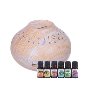 Pack Humidificador Luna Y Estrella + 6 Esencias Aromaticas