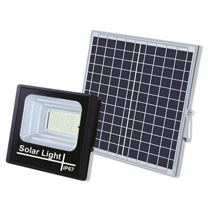 Foco Solar Exterior 25w Ip67 Con Panel Hd + Control Remoto