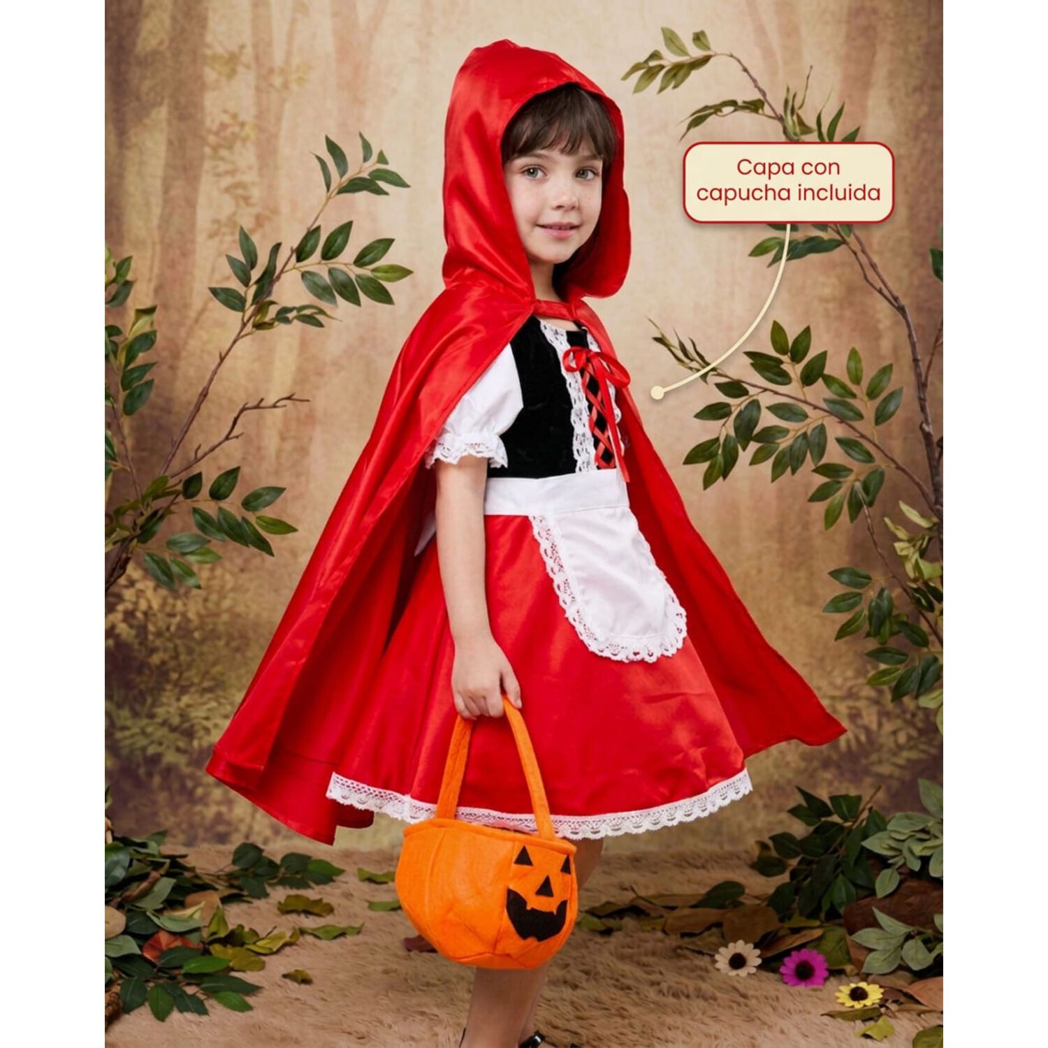Disfraz Infantil Caperucita Roja Completo image number 4.0