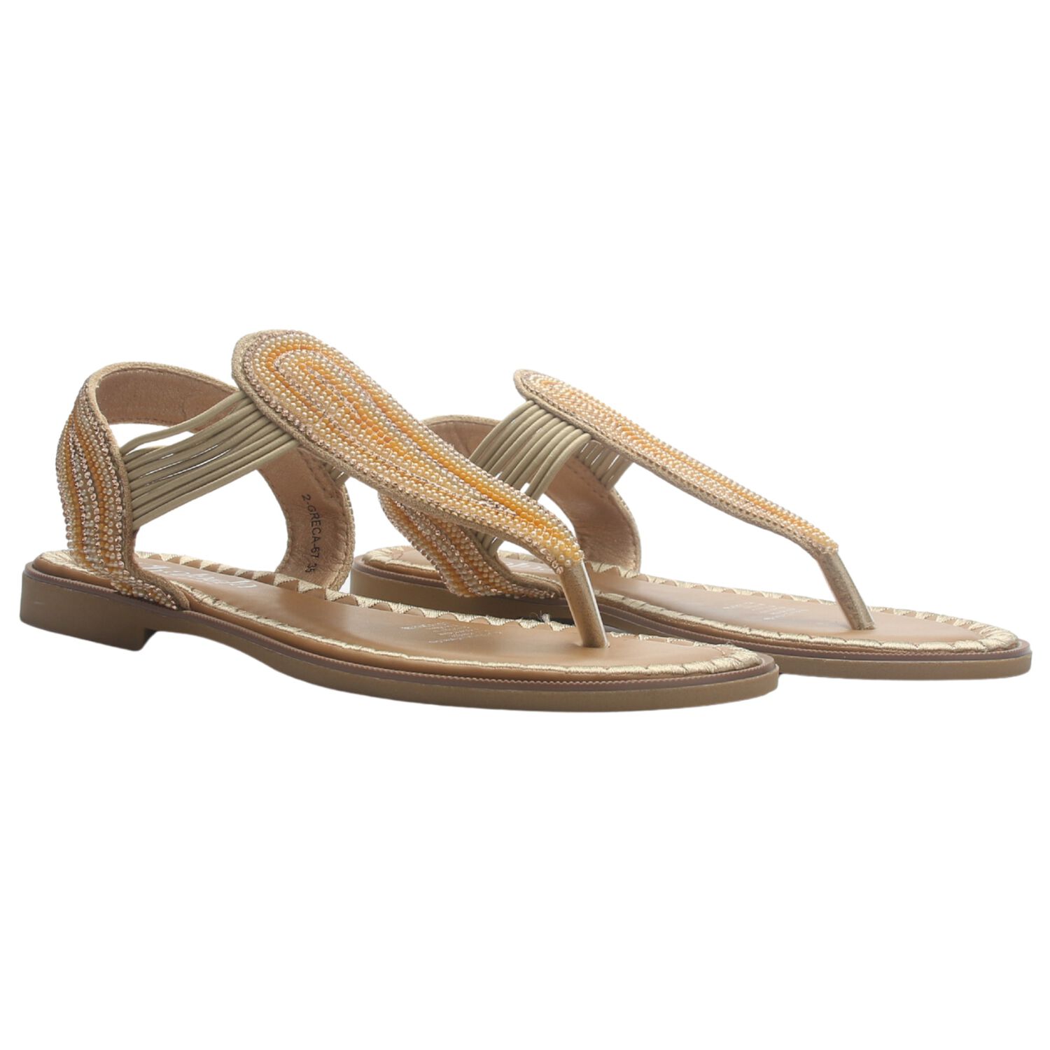 Sandalia Mujer Casual Beige Chalada Greca-67 image number 4.0