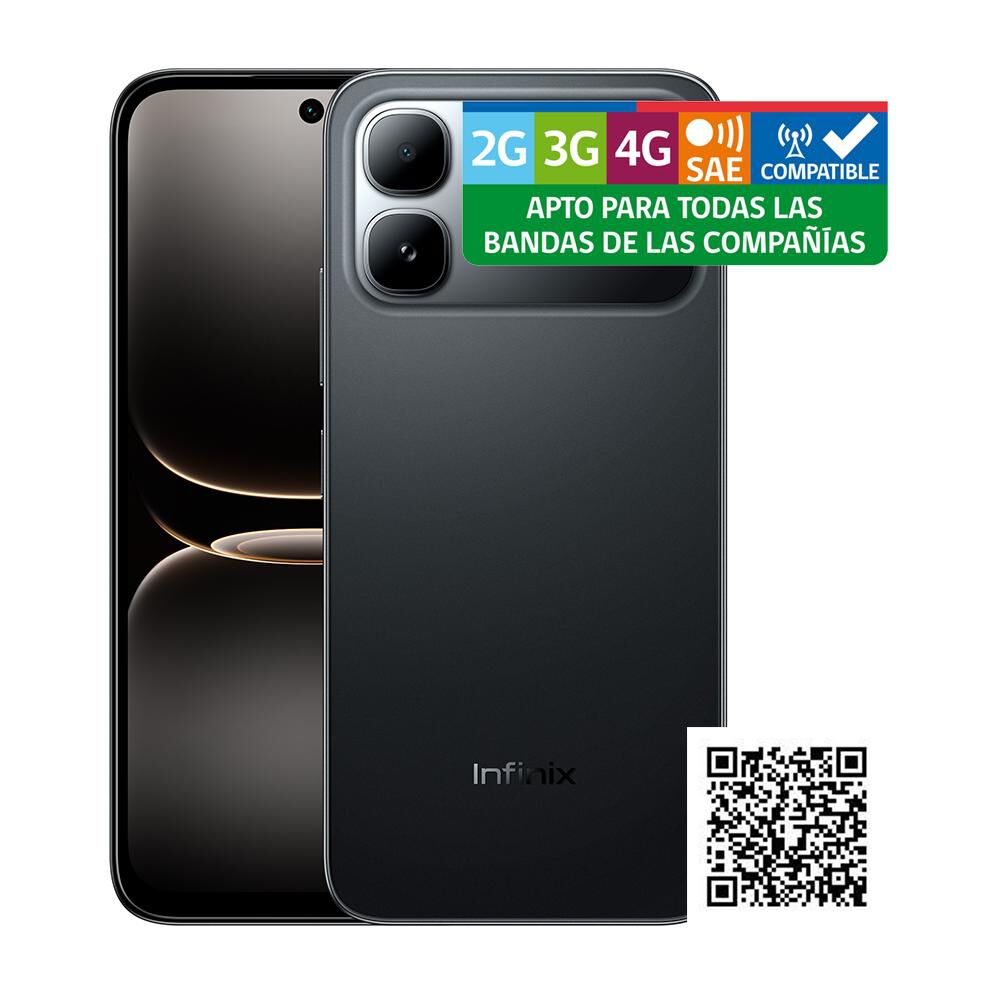 Smartphone Infinix Smart 20 / 128 GB / Shadow Black / Liberado image number 4.0