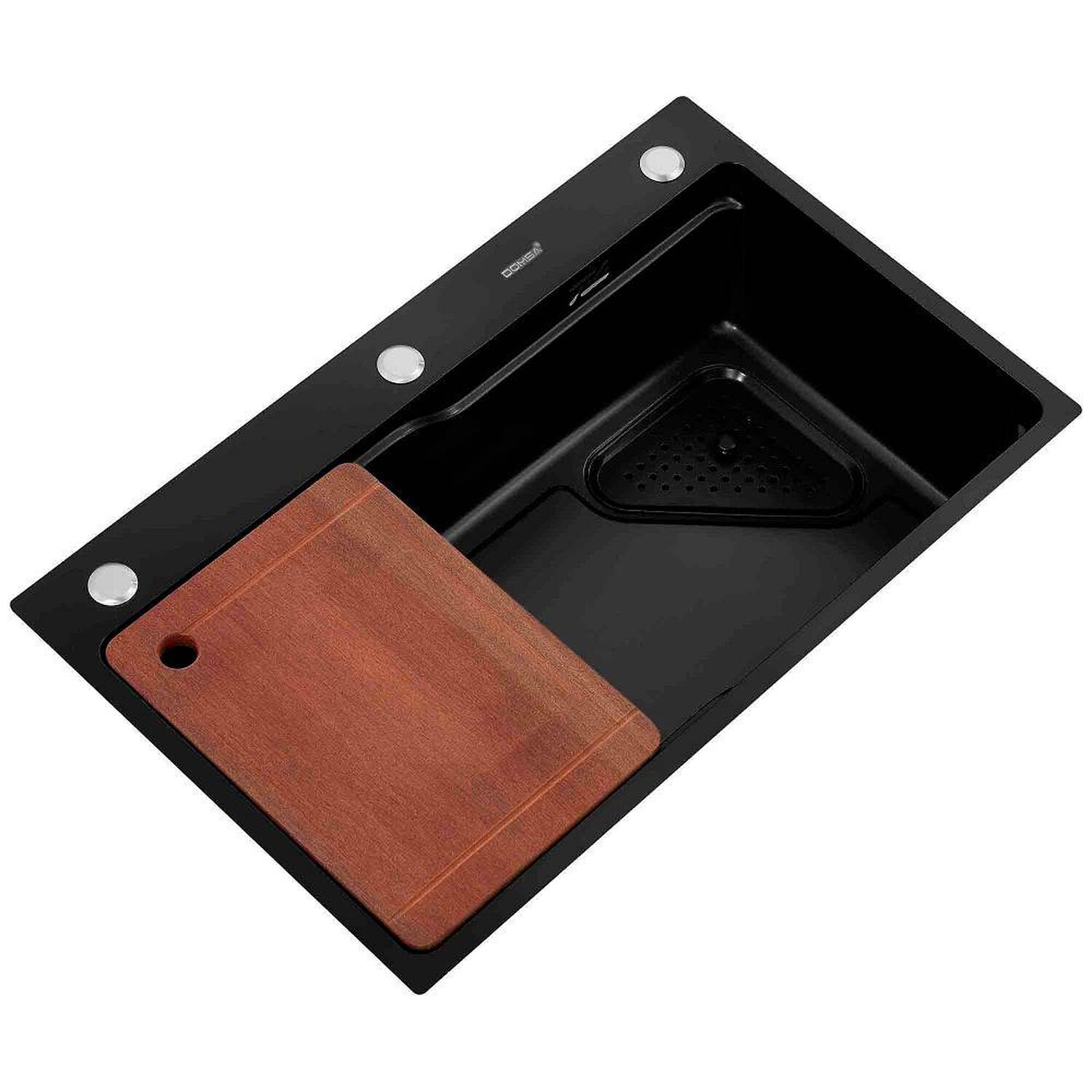 Lavaplatos Deluxe Sobre Cubierta Domsa Mds7545a-black 75x46x20cm (incluye Accesorios) image number 0.0