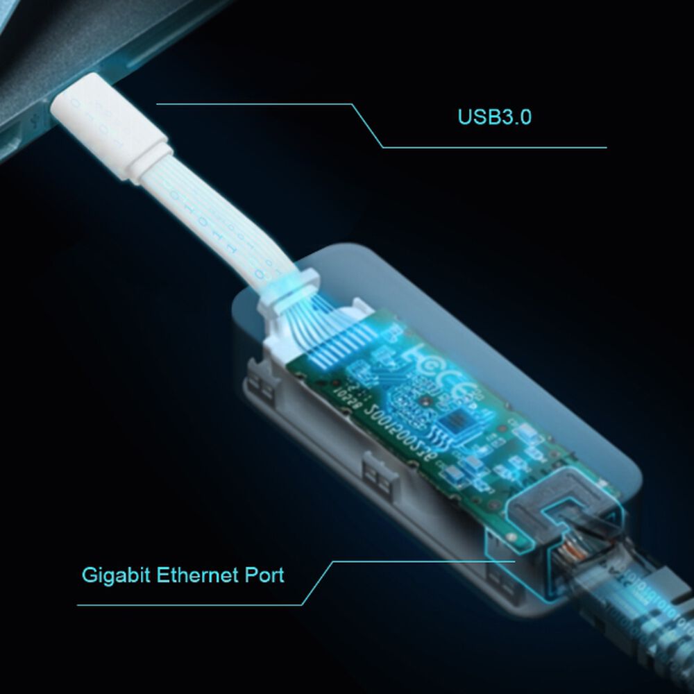 Adaptador De Red Usb Type-c A Rj45 Gigabit Ethernet Tp-link Ue300c, Plug And Play image number 2.0