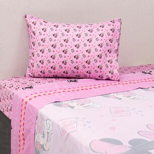 Juego De S&aacute;banas Minnie Flores / 1.5 Plazas