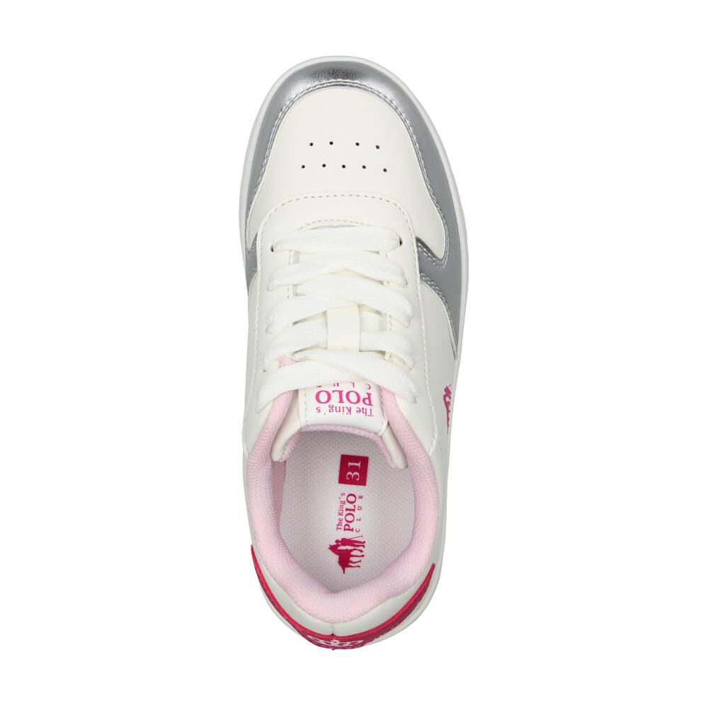 Zapatilla Infantil Niña The King's Polo Club White image number 4.0