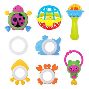 Set 5 Sonajeros Mordedores Sensorial Para Bebes Multicolor