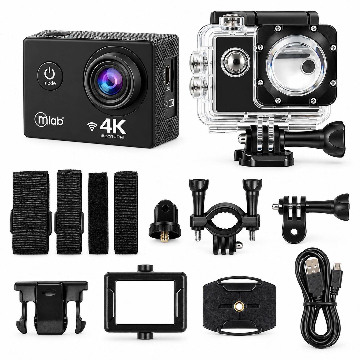 C&aacute;mara Deportiva 4k Waterproof Ultra Hd Isport Wifi image number 4.0