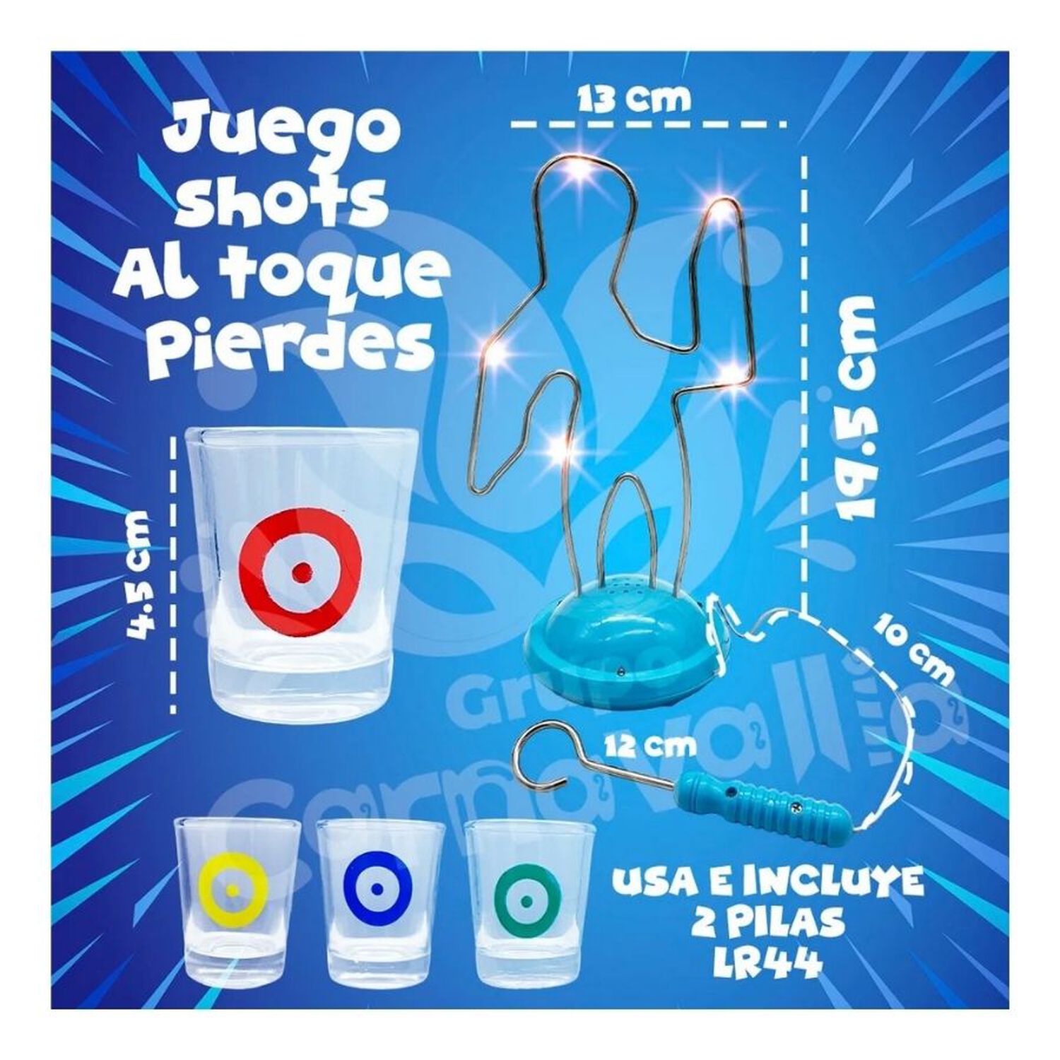 Juego De Mesa Buzz Wire Drinking Juego De Shots image number 2.0