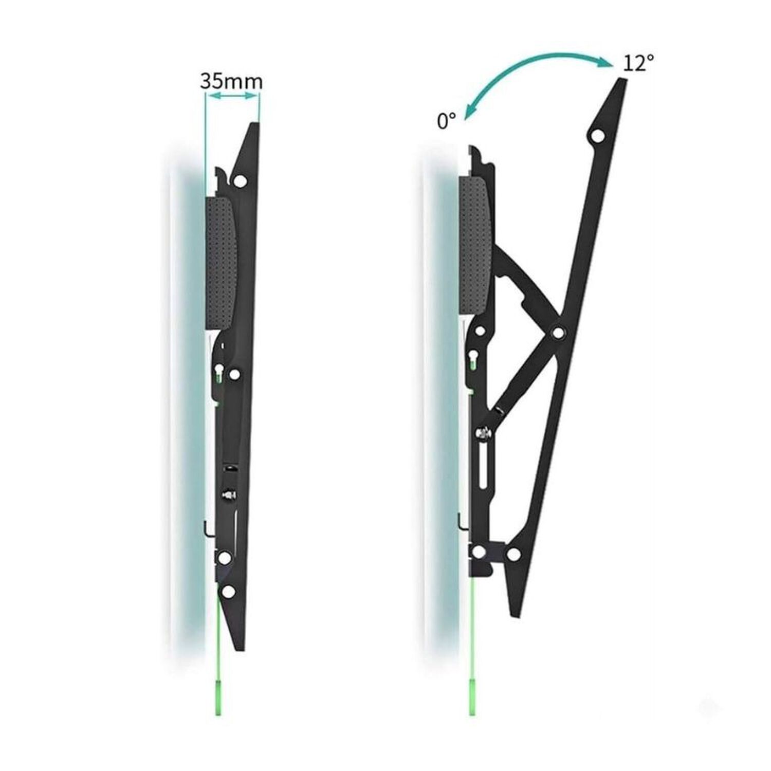 Soporte De Pared Para Tv 55 A 75 Brazo Articulado Inclinable image number 4.0