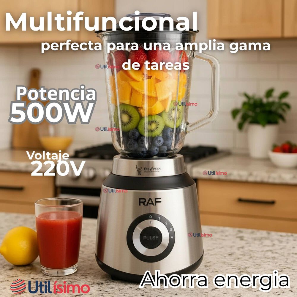 Licuadora Juguera Multifuncional 2 En 1 + Picadora Y Jarra De Vidrio image number 1.0