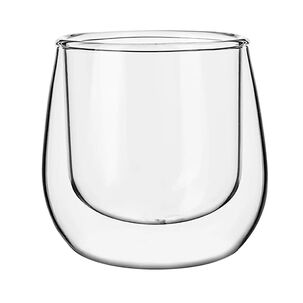 Set 2 Mug Glasso Vasos Doble Pared Vidrio 90 Ml