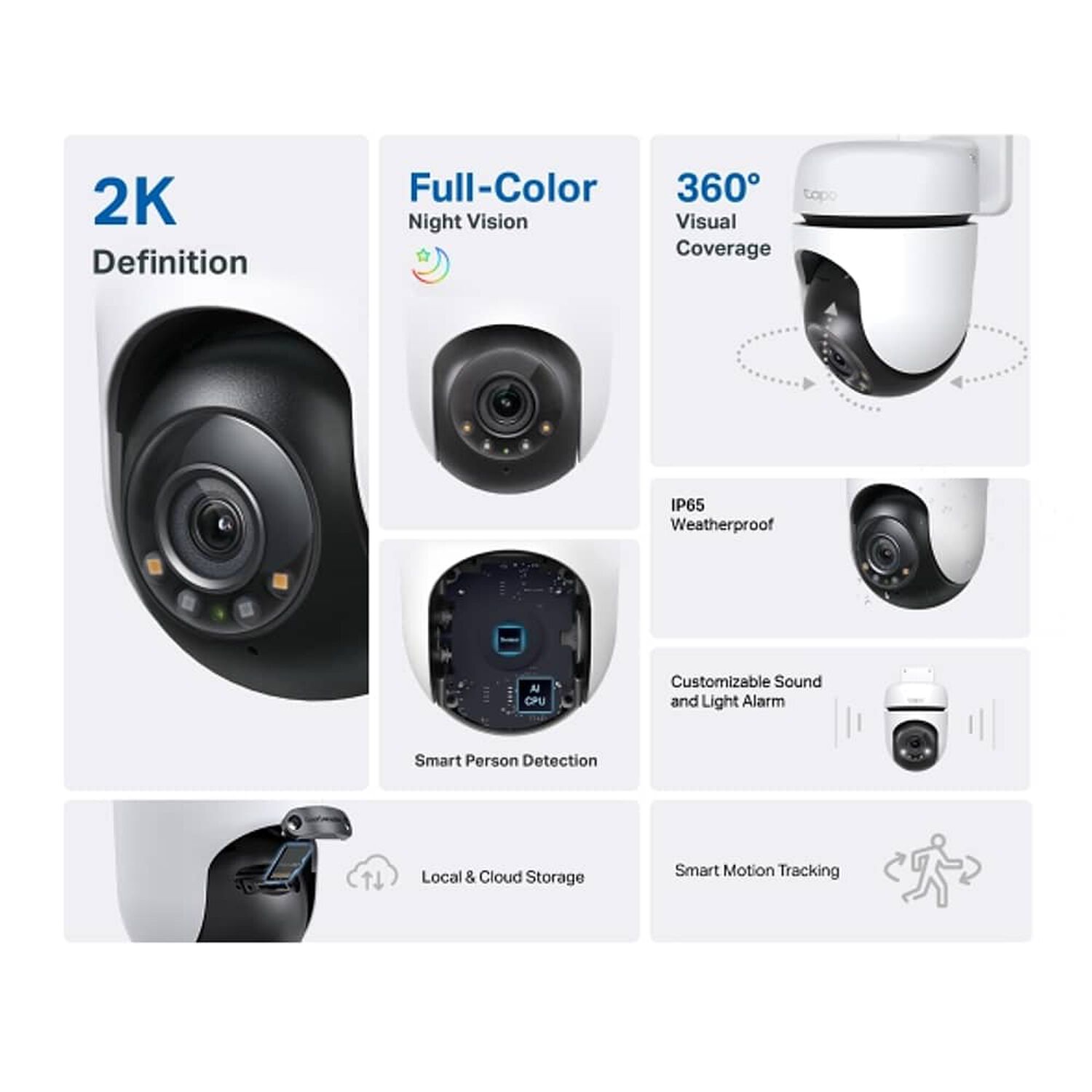 C&aacute;mara De Seguridad Tp-link Tapo C510w Wi-fi 2k Pan-tilt Exterior Con Visi&oacute;n Nocturna Y Detecci&oacute;n image number 1.0