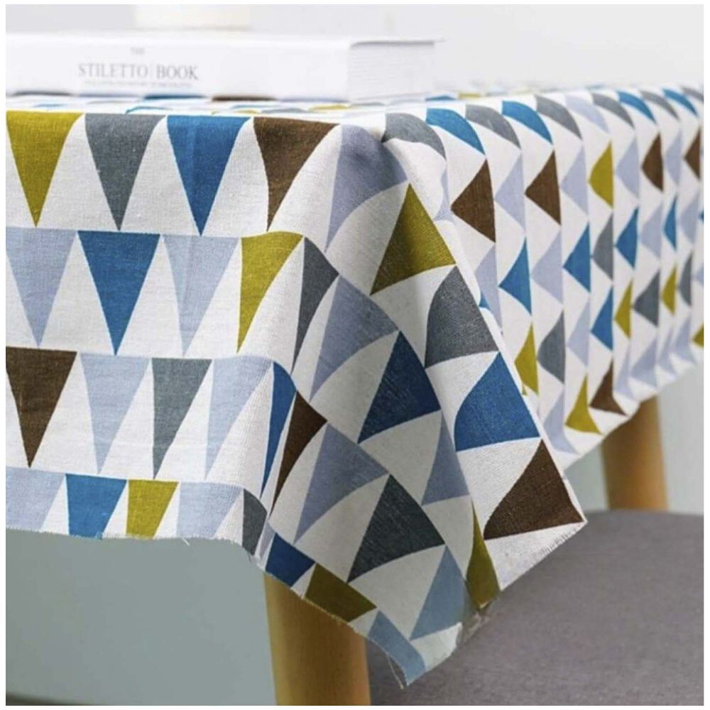 Mantel Para Mesa Rectangular De Lino De Algod&oacute;n 140x220cm Md03 image number 1.0