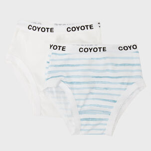 Pack Calzones Blanco Celeste Algodón Peruano
