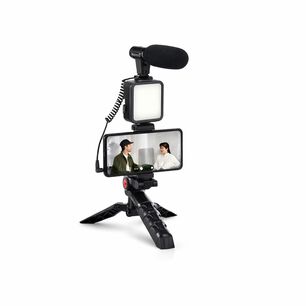 Kit De Grabaci&oacute;n Con Micr&oacute;fono Luz Led Y Soporte Tr&iacute;pode