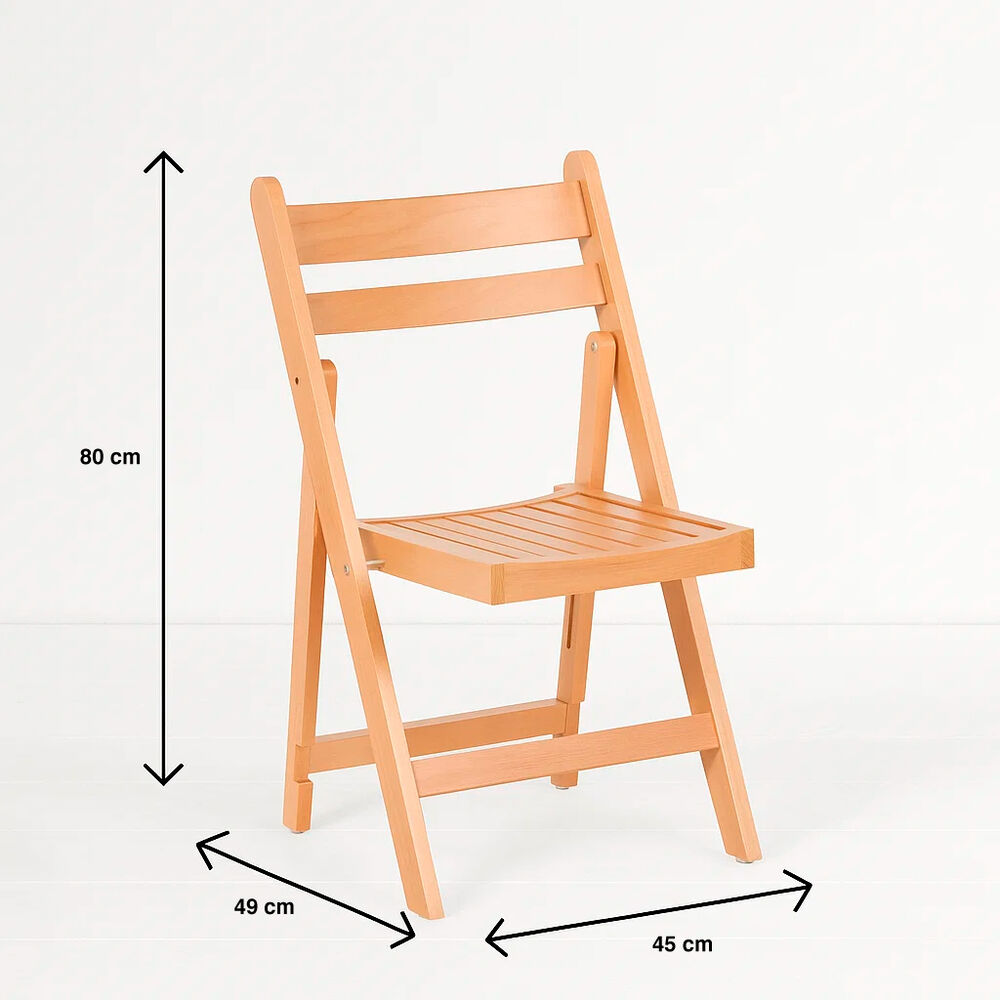 Silla Duna Plegable De Madera Natural image number 3.0