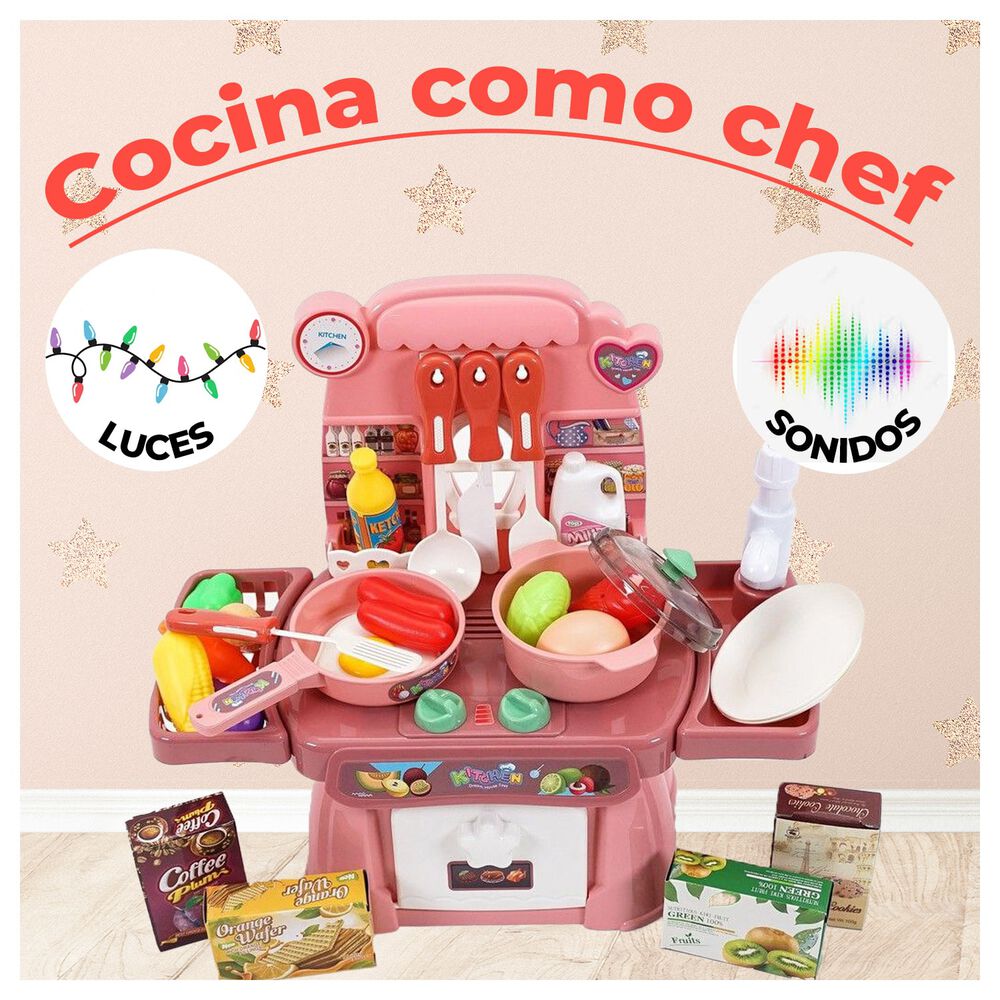 Cocina De Juguete Con Accesorios Azul image number 5.0