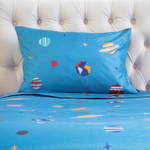 Juego De Sábanas Casaideal Kids Planetas / 1.5 Plazas