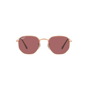 Lentes De Sol Hexagonal Rose Gold Polarizados Ray-ban