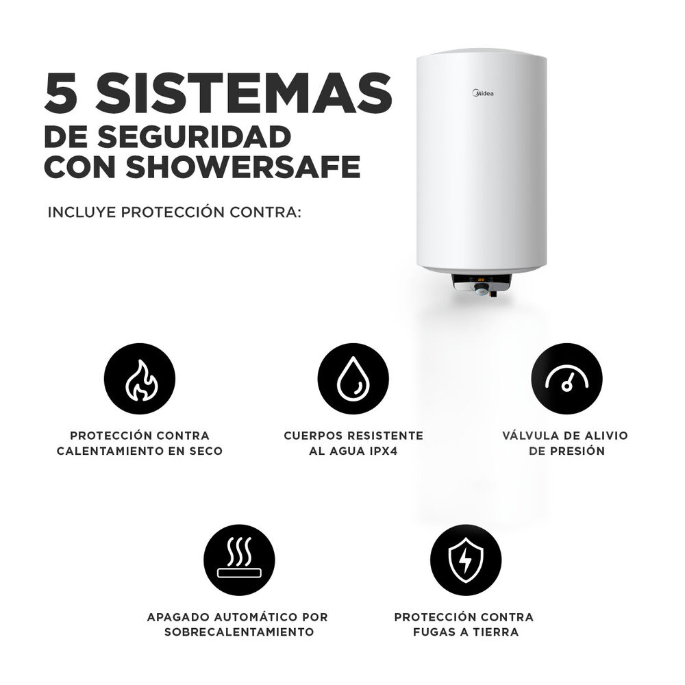 Termo Eléctrico 50l Wifi Midea image number 1.0