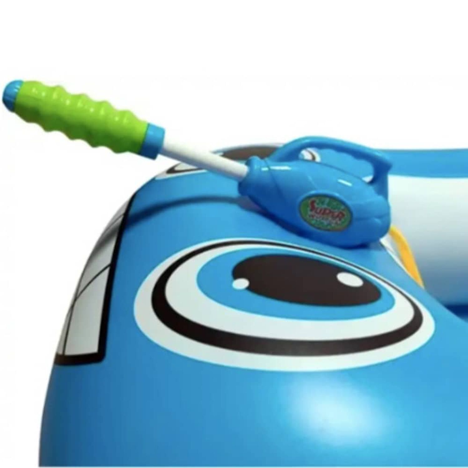 Flotador Autito Inflable Con Pistola Lanza Agua Azul image number 2.0