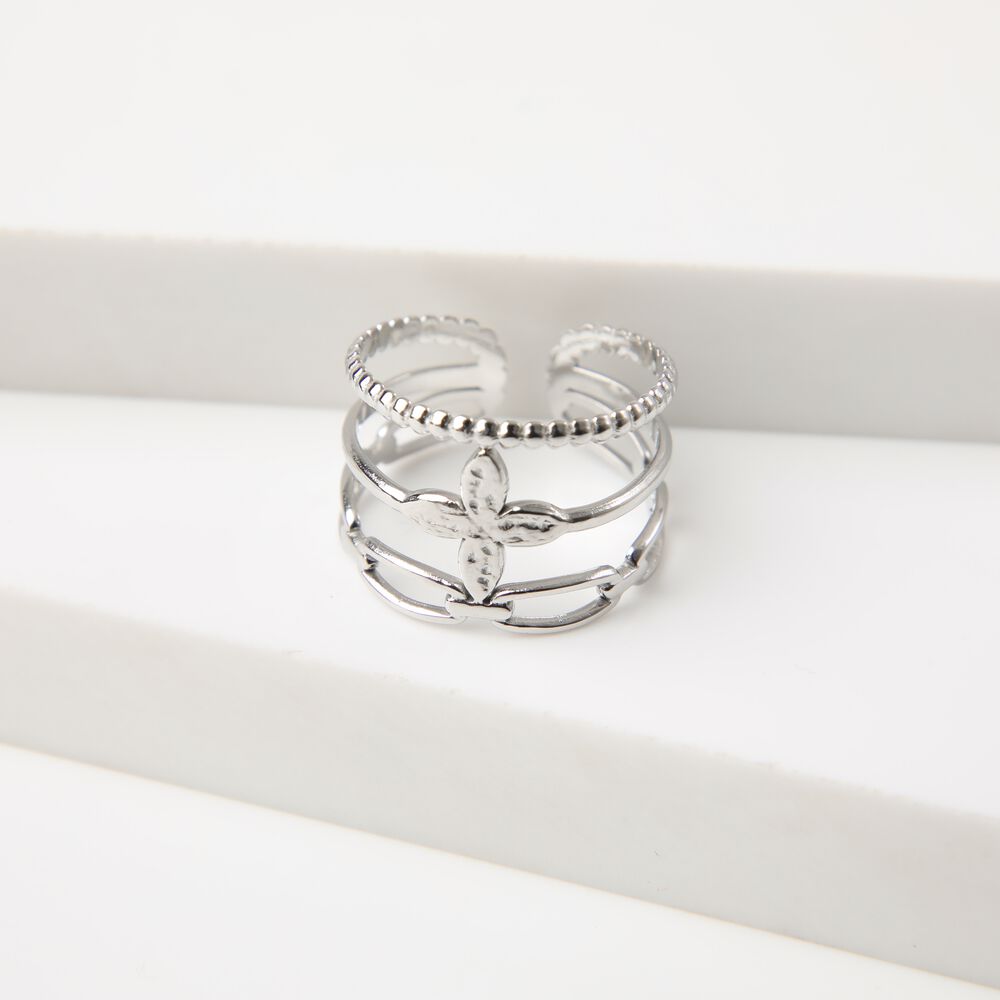 Anillo 19v69 Dorado Mujer Str446 image number 0.0
