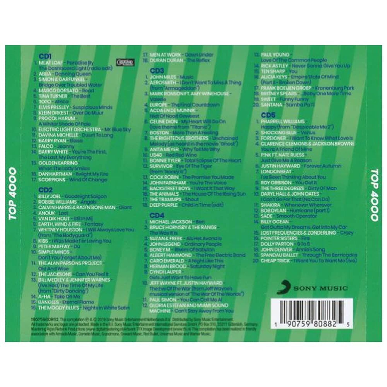 Top 4000 - Het Beste Uit De Radio 10 (5cd) | Cd image number 1.0