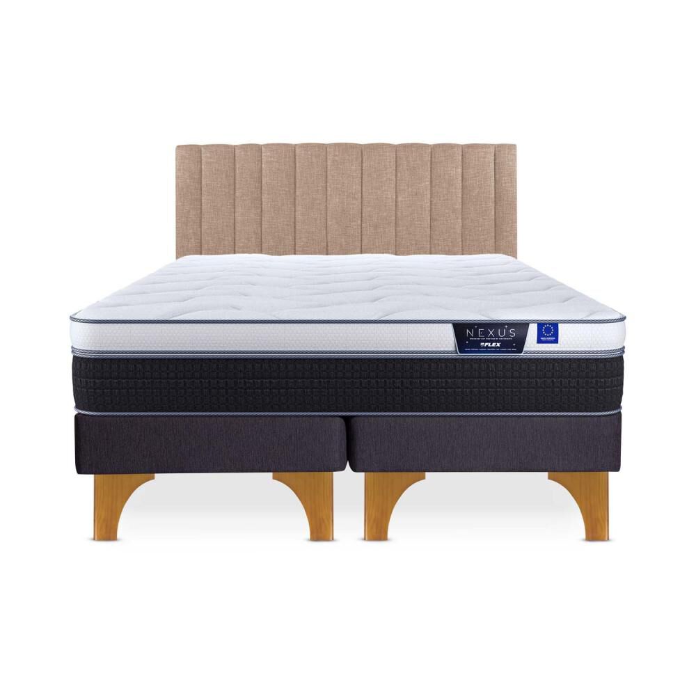 Cama Europea Flex Nexus / 2 Plazas / Base Dividida + Respaldo image number 0.0