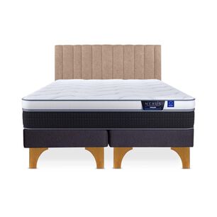 Cama Europea Flex Nexus / 2 Plazas / Base Dividida + Respaldo