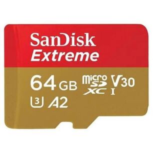Tarjeta Microsd 64gb Sandisk Extreme Uhs-i U3 A2 (mobile)