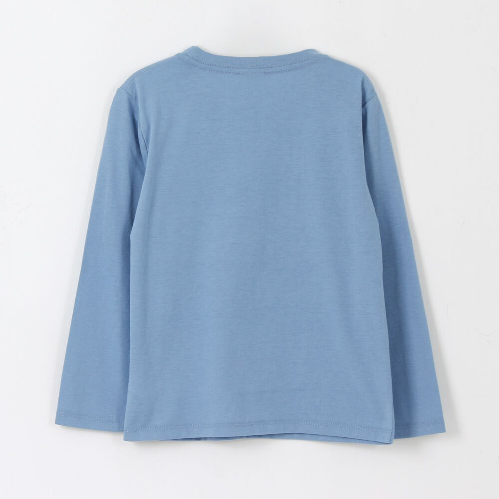 Polera Manga Larga Ni&ntilde;a Gui&ntilde;o Lilo & Stitch Azul Disney image number 1.0