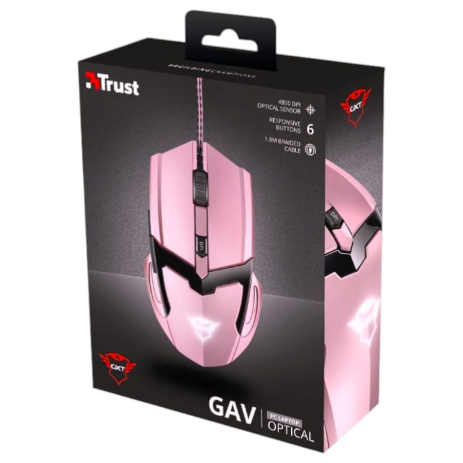 Mouse Gamer Rosado Trust Gxt 101p Retro-iluminado image number 6.0