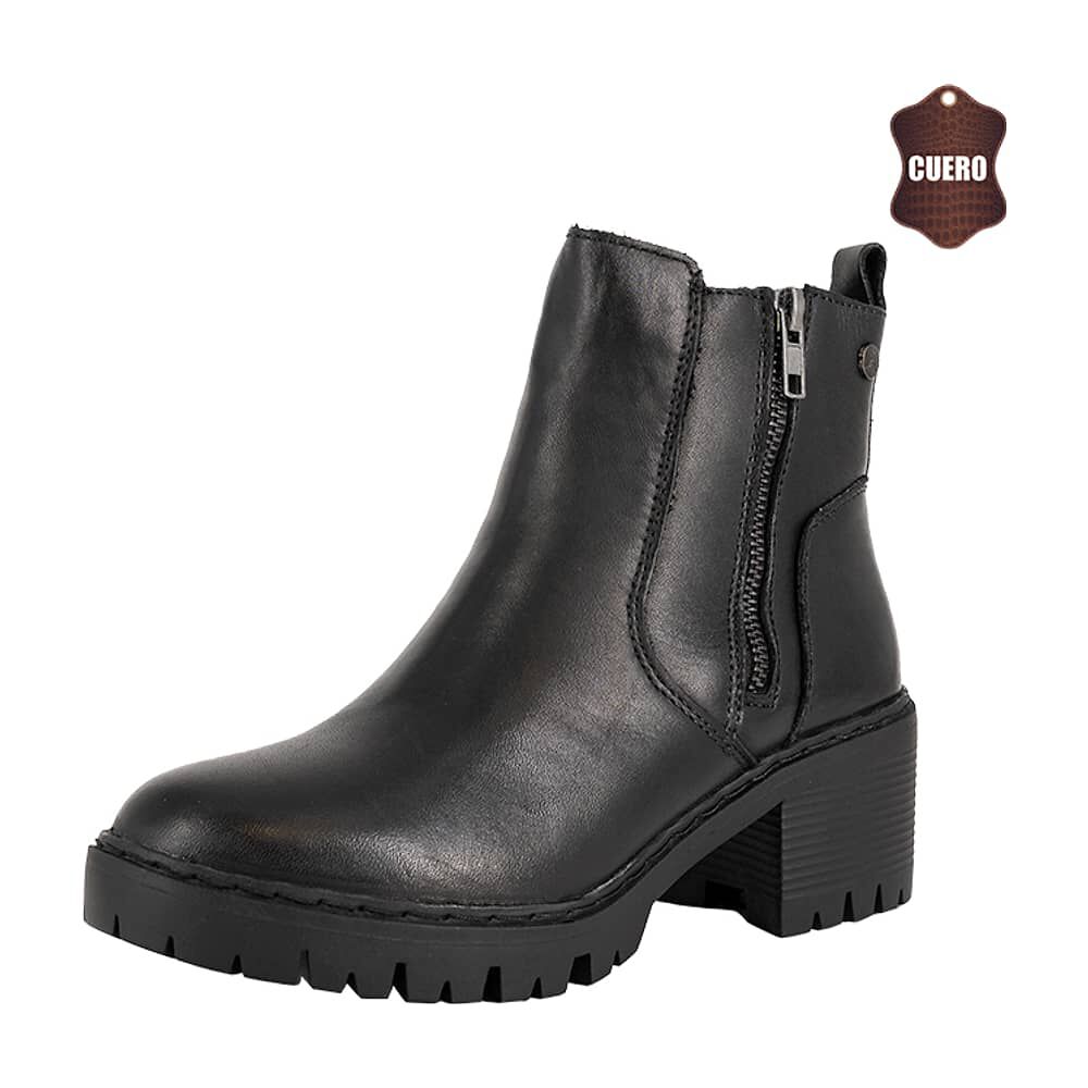 Botin De Cuero Gaby Negro Alquimia image number 0.0