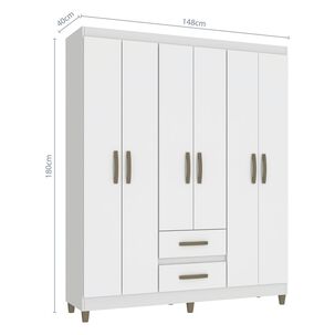 Cl&oacute;set Vekkahome Coimbra / 6 Puertas / 2 Cajones