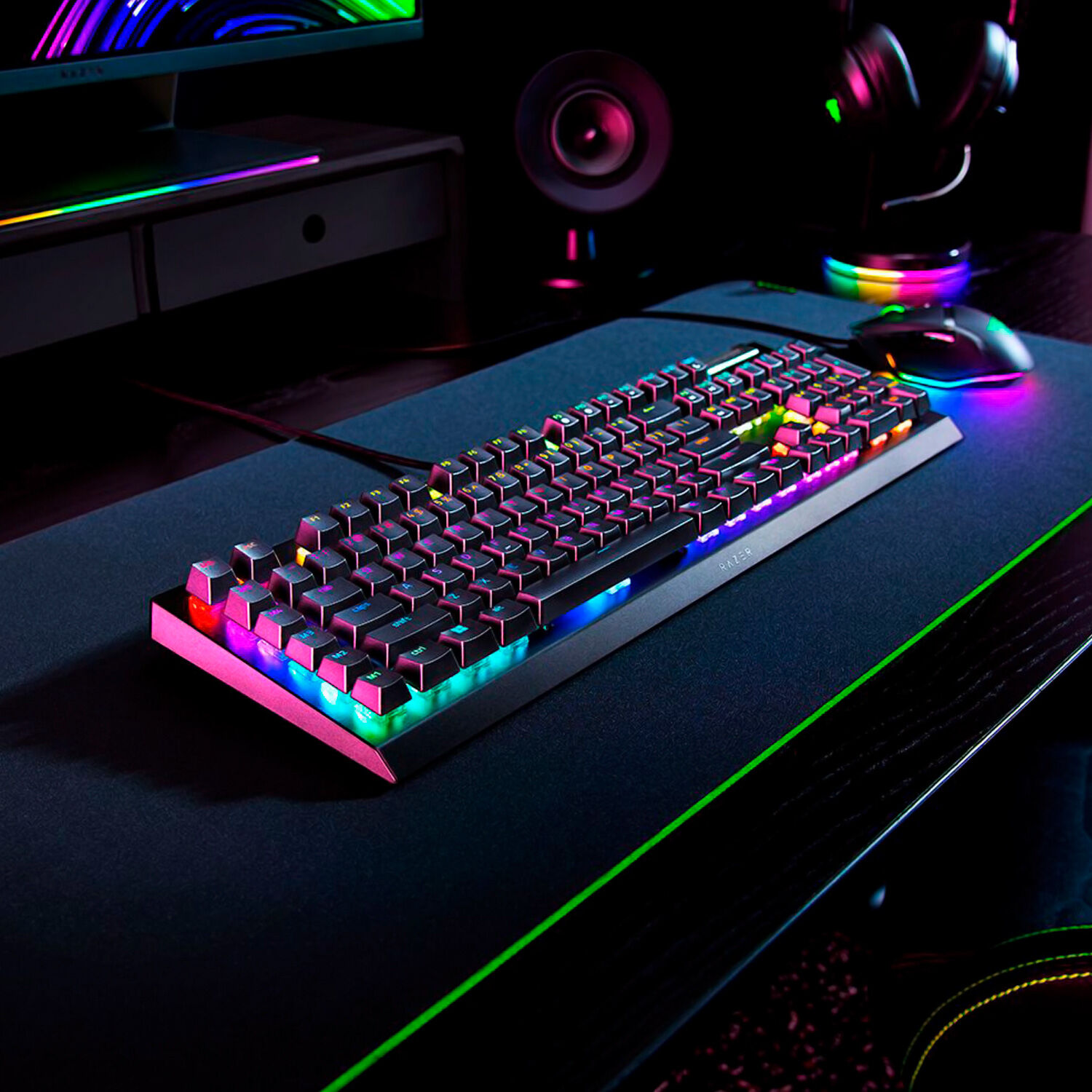 Teclado Gamer Razer Blackwidow V4 X Yellow Switch Espa&ntilde;ol image number 2.0