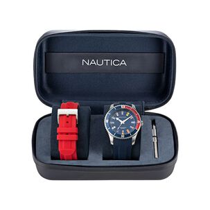 Reloj Nautica Hombre Deluxe Edition Nappbs038 Doble Correa