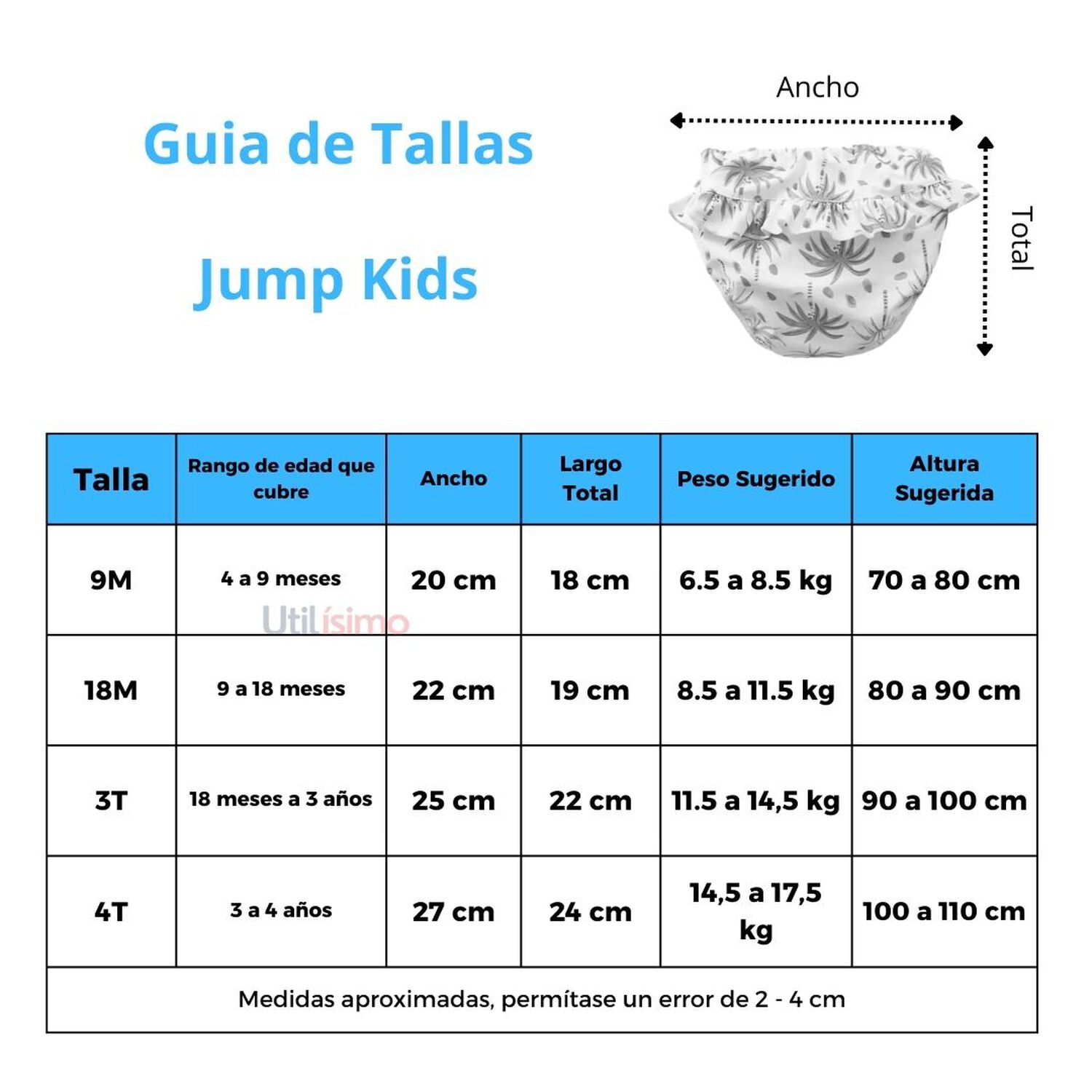 Shorts De Ba&ntilde;o Con Vuelos Para Ni&ntilde;a Jump Kids Surtido image number 3.0
